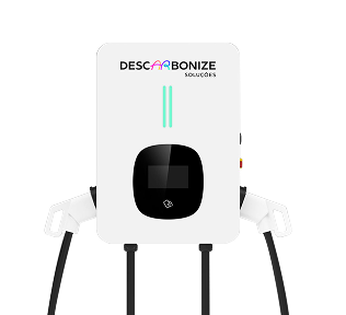 Carregador DC de recarga rápida Descarbonize com dois conectores