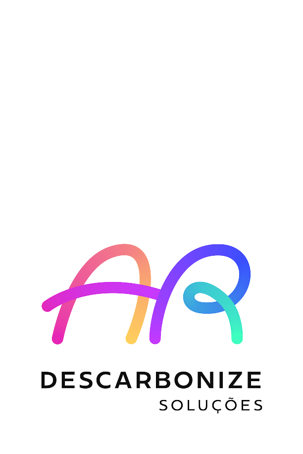Logo AR Descarbonize Soluções representando energia, financiamento e suporte técnico integrados